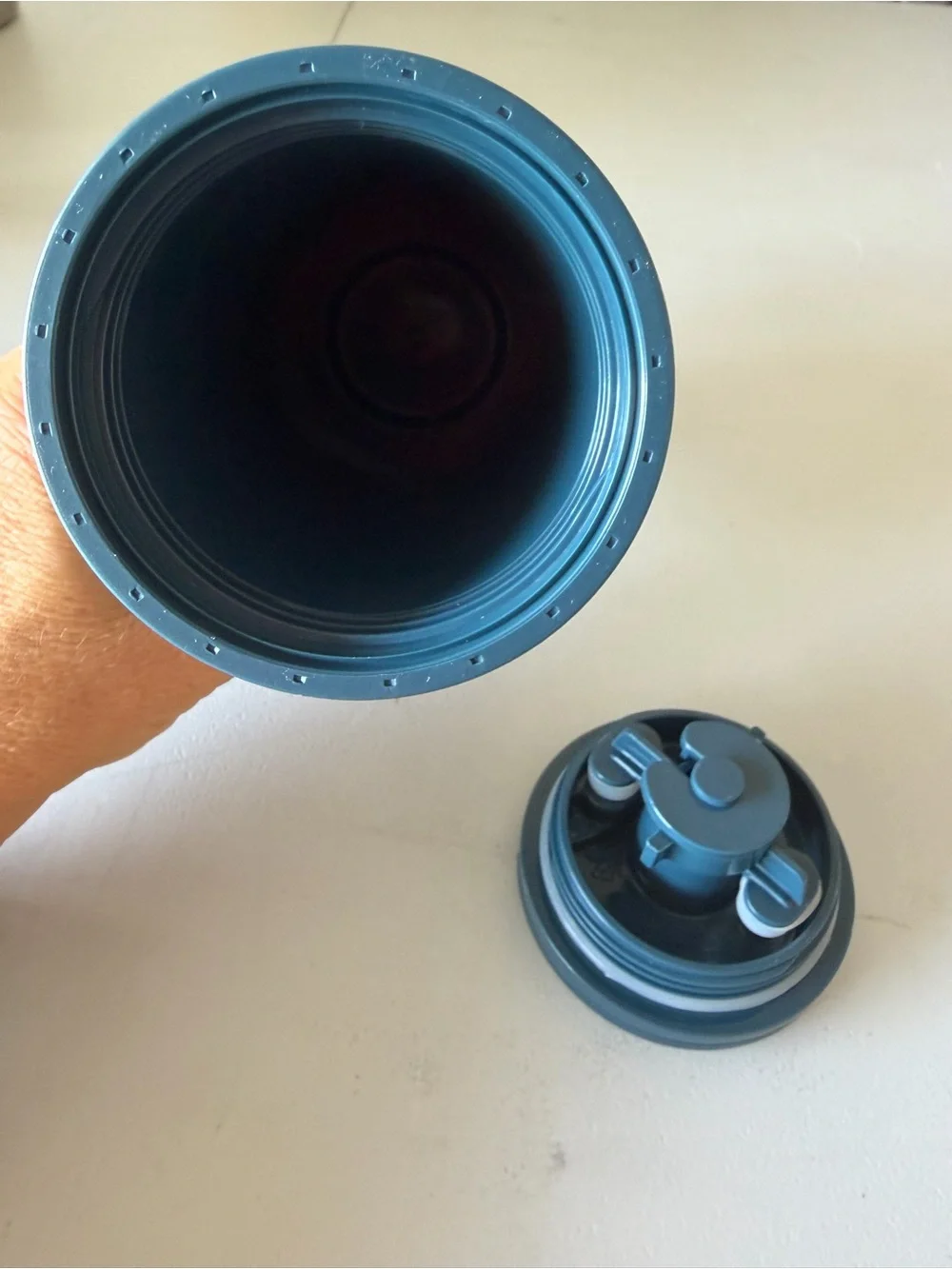 Starbucks Tumbler Travel Cup Blue 100% Recycled Plastic